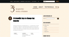 Desktop Screenshot of blog.majesticyogastudio.com