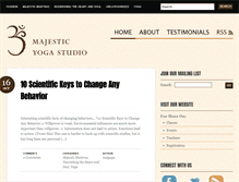 Tablet Screenshot of blog.majesticyogastudio.com